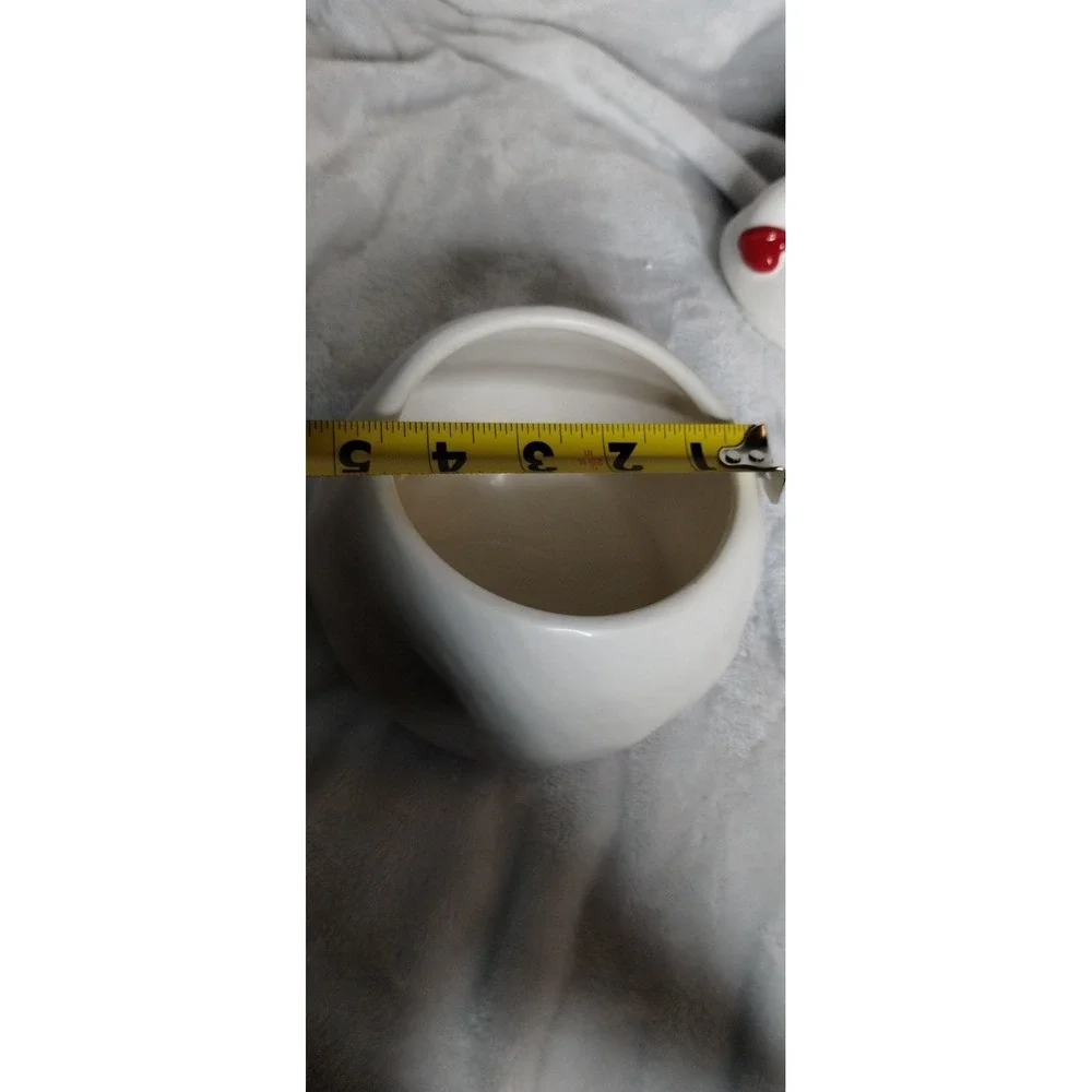 Hallmark Snowman Cookie Jar Red Hat Green Scarf Ceramic Christmas Kitchen Decor‎